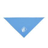 carbon hound blue bandana for dogs on a white background