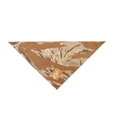 carbon hound desert tiger stripe bandana for dogs on a white background