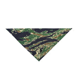 carbon hound jungle tiger stripe bandana for dogs on a white background