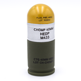 carbon hound 40 Mike Mike 40mm HEDP. M433 grenade dog toy for heavy chewers accurate replica of the 40mm grenade