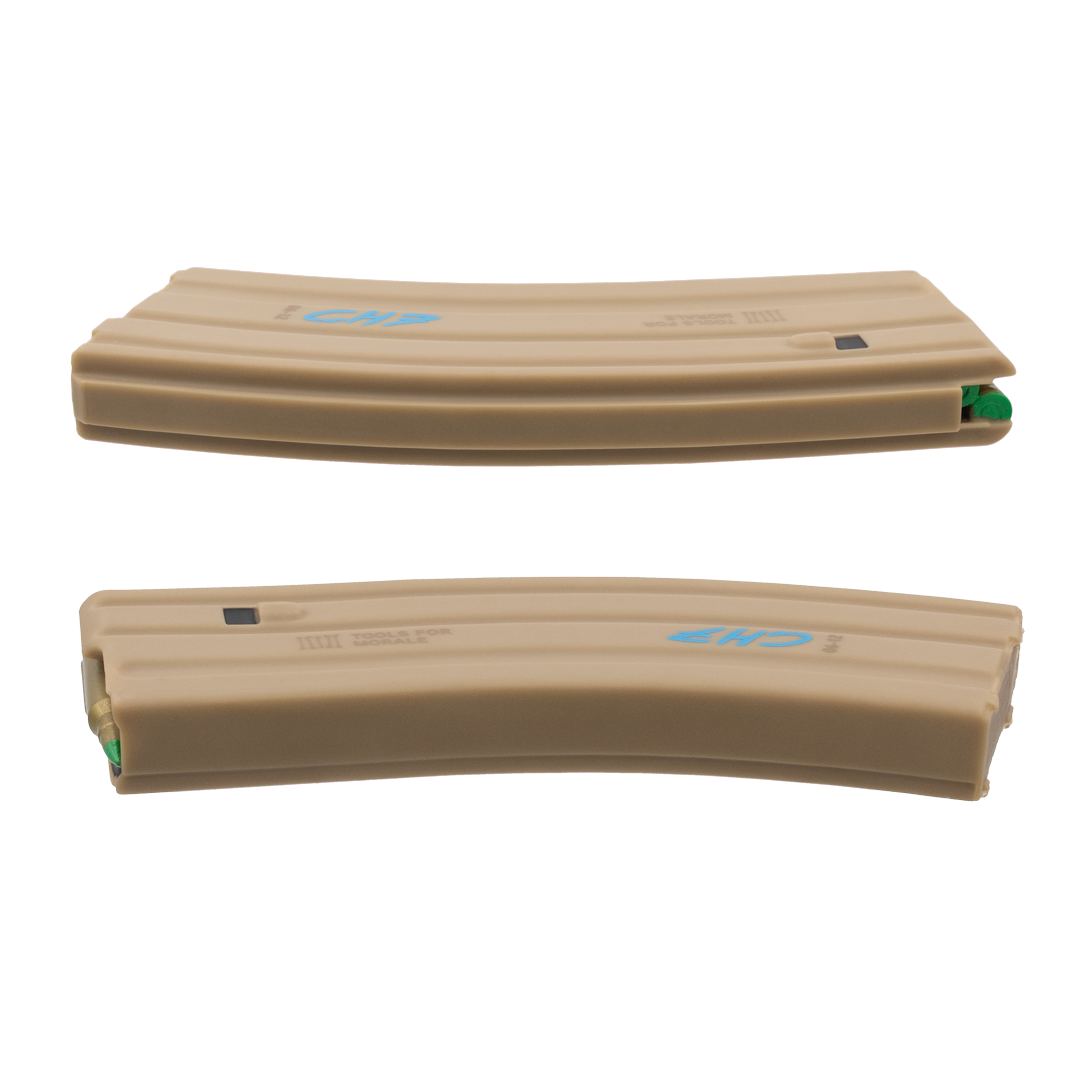 two carbon hound mag munch mk1 30 round rifle magazine replica dog toy on a transparent background