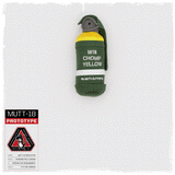 animated gif of carbon hound Mutt-18 M18 smoke grenade dog toy with treat cavity opening and revealing dog treats